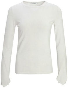 (W) ''S マックスマーラ MaxMara クルーネック ロングスリーブ Tシャツ オフホワイト 13661109600001-ARABBA Order (W) ''S マックスマーラ MaxMara クルーネック ロングスリーブ Tシャツ オフホワイト 13661109600001-ARABBA