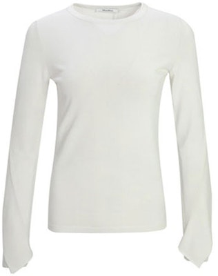 (W) ''S マックスマーラ MaxMara クルーネック ロングスリーブ Tシャツ オフホワイト 13661109600001-ARABBA Order (W) ''S マックスマーラ MaxMara クルーネック ロングスリーブ Tシャツ オフホワイト 13661109600001-ARABBA