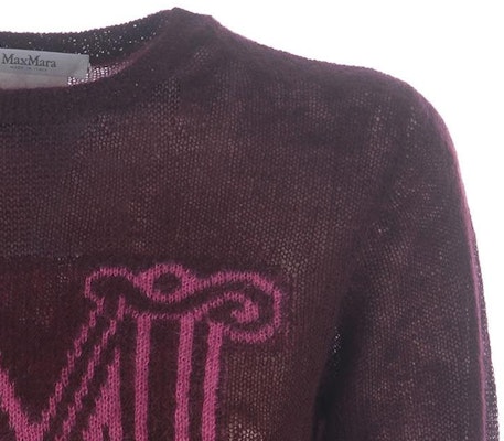 (W) ''에스 맥스마라 맥스마라 여성 크루넥 루즈핏 스웨터 퍼플 레드'' CHANTAL-021 Shop (W) ''에스 맥스마라 맥스마라 여성 크루넥 루즈핏 스웨터 퍼플 레드'' CHANTAL-021