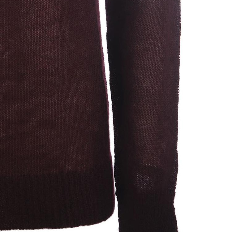 Sizing (W) ''에스 맥스마라 맥스마라 여성 크루넥 루즈핏 스웨터 퍼플 레드'' CHANTAL-021