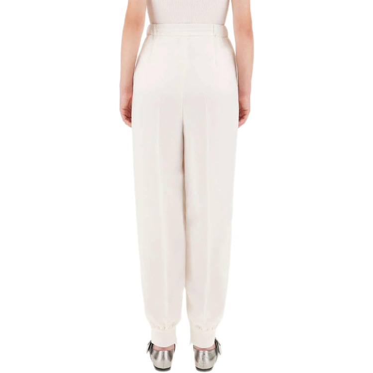 Purchase (Women) 'S Max Mara MaxMara Curzio White Casual Jogger Pants with Drawstring. 1136081906001-CURZIO