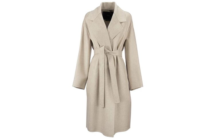 (Women) 'S Max Mara MaxMara Doppia Beige Cashmere Mid-Length Coat 1016100506001-DOPPIA
