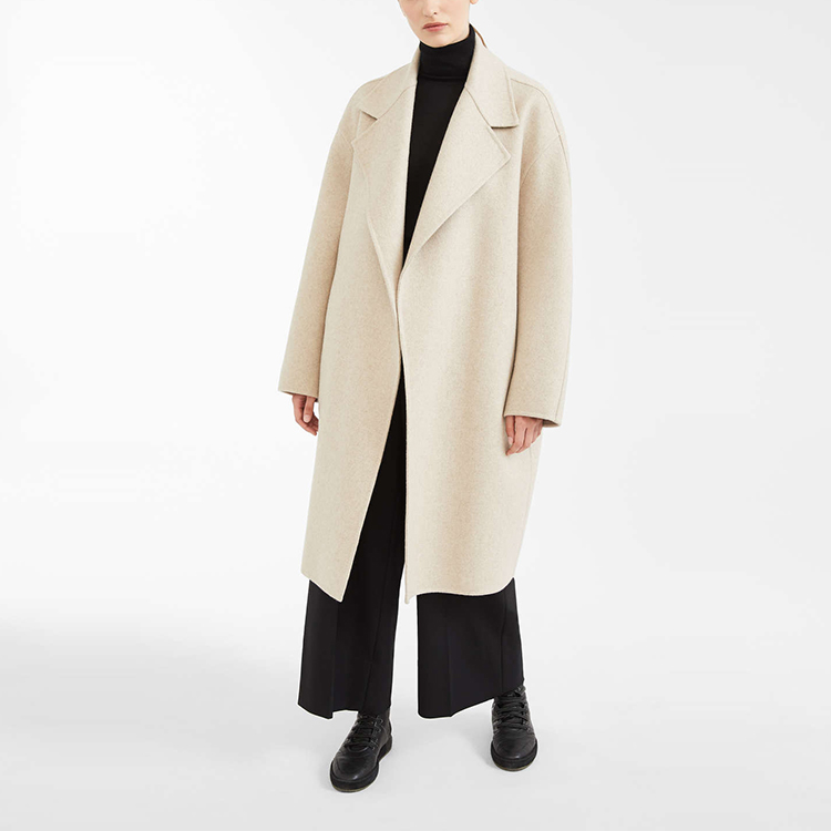 Shop (W) ''S Max Mara MaxMara Doppia 米色羊绒中长款大衣 1016100506001-DOPPIA