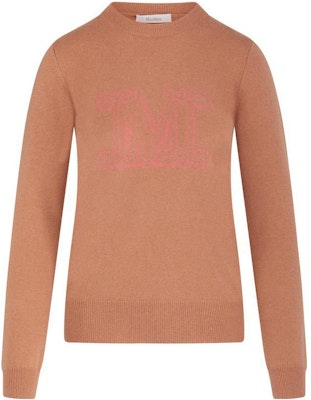 (Women) 'S Max Mara MaxMara Embroidered M Logo Crewneck Sweater Antique Pink - 13661029600004 Order (Women) 'S Max Mara MaxMara Embroidered M Logo Crewneck Sweater Antique Pink - 13661029600004