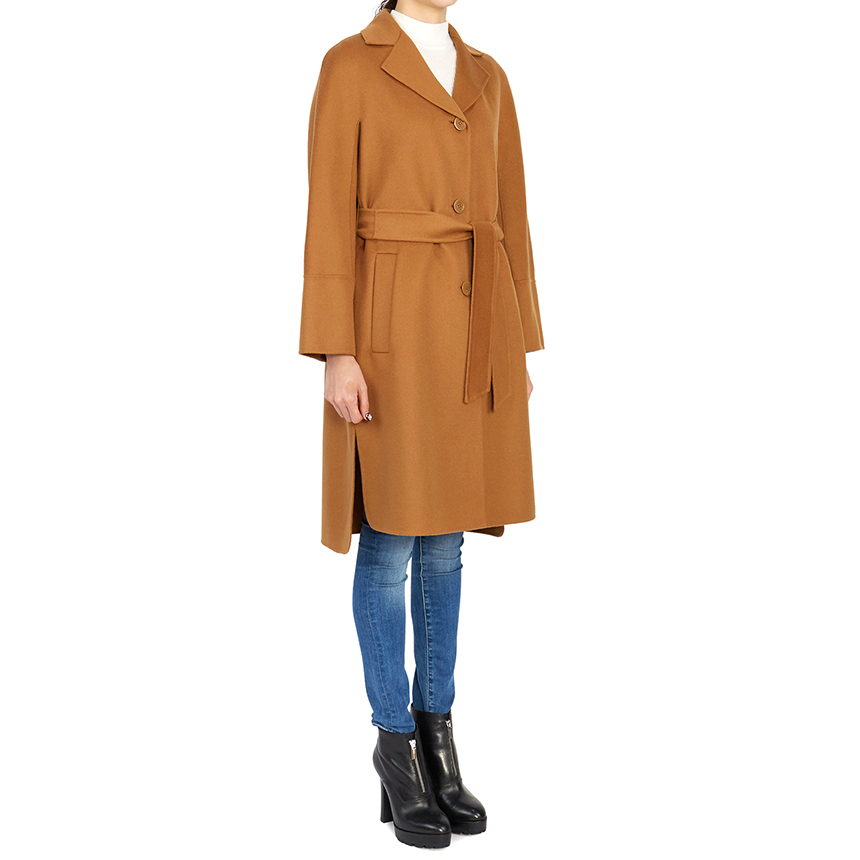 Sizing (W) ‘S Max Mara Eneide 棕色单排扣休闲大衣 60110317000-ENEIDE043
