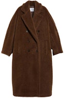 (Women) 'S Max Mara MaxMara Faust Double-Breasted Casual Coat in Dark Brown. 1016203606003-FAUST (Women) 'S Max Mara MaxMara Faust Double-Breasted Casual Coat in Dark Brown. 1016203606003-FAUST