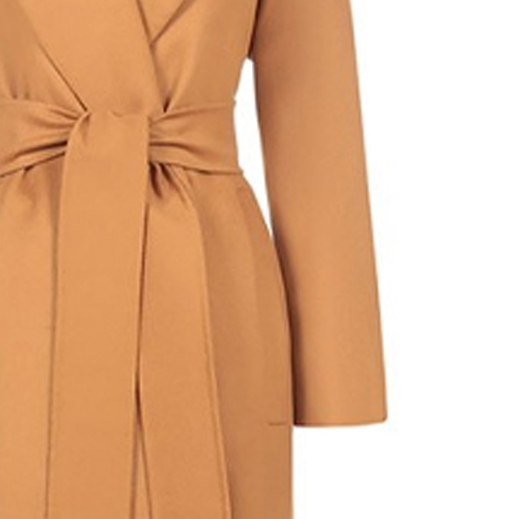 Sizing (W) ''Abrigo de lana marrón Fazio Max Mara con cinturón ajustable''. 60110117043-FAZIO