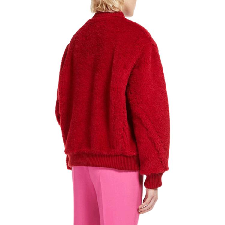(Women) 'S Max Mara MaxMara Felice Alpaca Blend Red Short Bomber Jacket for Women. 1081042106012-FELICE 圖 5