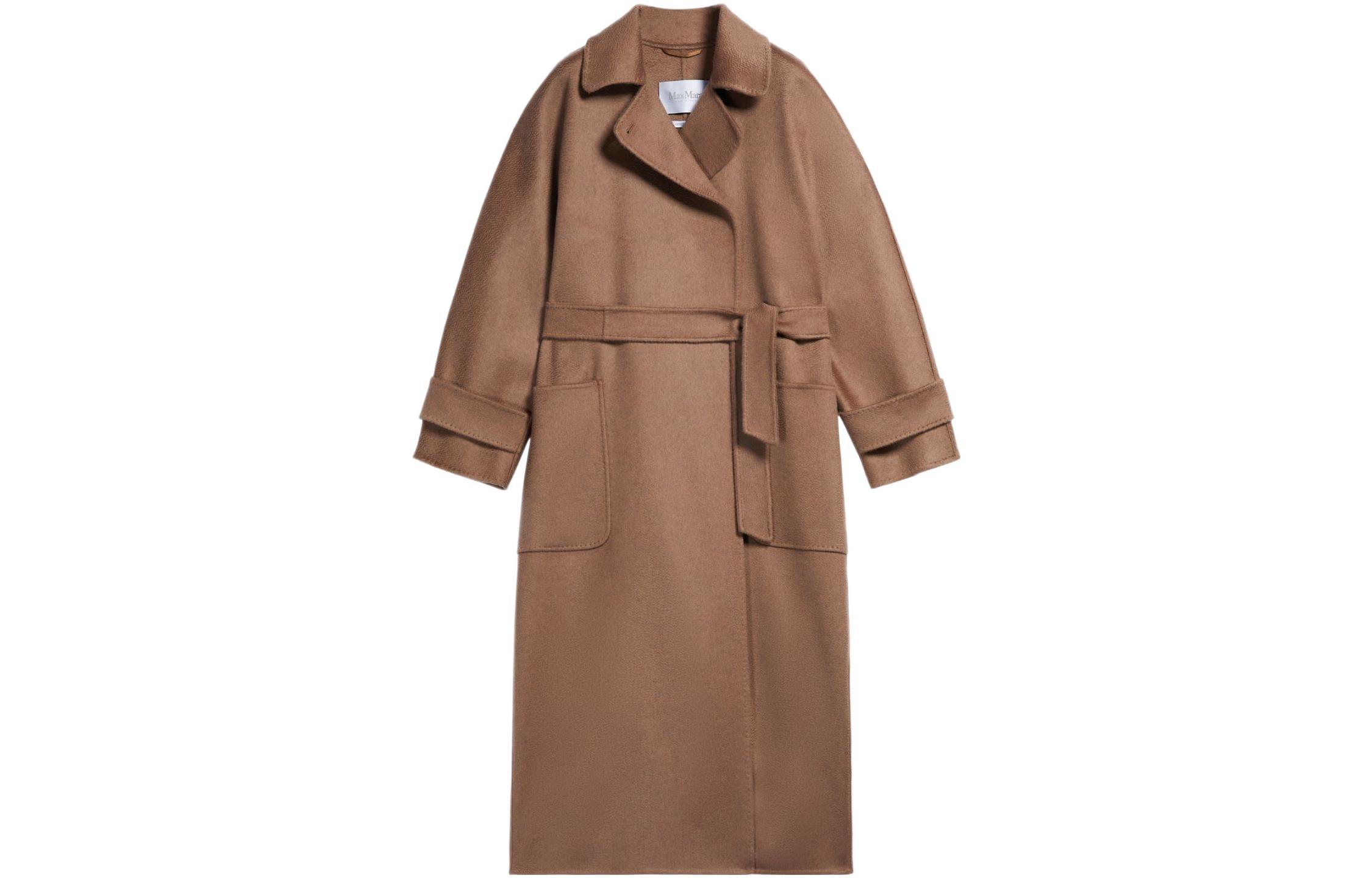 (Women) 'S Max Mara MaxMara Feluca  Double-Sided Wool Coat Brown 1016032906057-FELUCA
