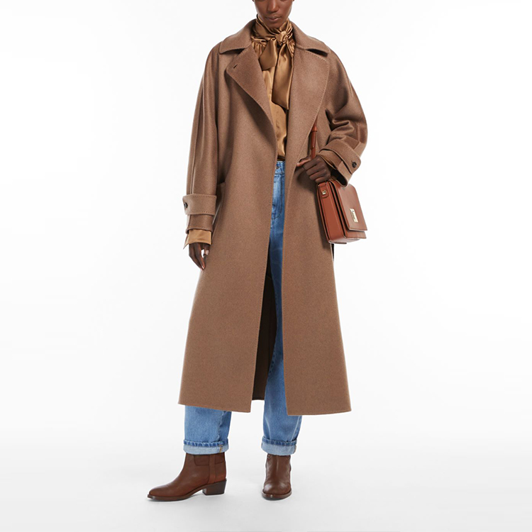 (Women) 'S Max Mara MaxMara Feluca  Double-Sided Wool Coat Brown 1016032906057-FELUCA 圖 4