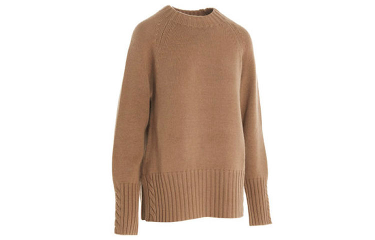 Shop (W) S Max Mara Suéter Ajustado Marrón 93660403600-003