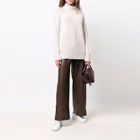 (W) ''赛马克斯Mara高领修身羊毛针织衫-米白色。'' 93661613600-MANTOVA001 Lookbook (W) ''赛马克斯Mara高领修身羊毛针织衫-米白色。'' 93661613600-MANTOVA001