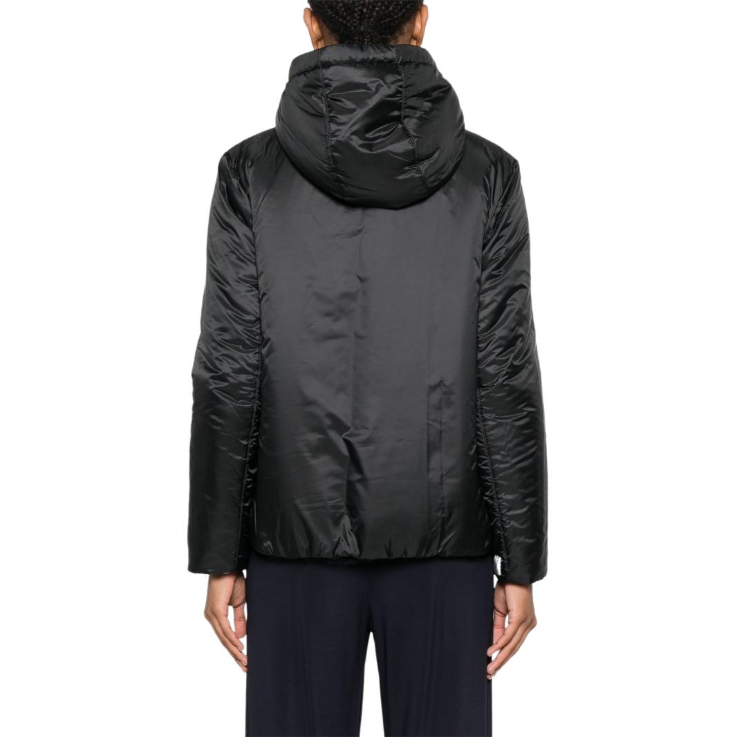 (Women) 'S Max Mara MaxMara Flinn  Black Textured Zip-Up Hooded Jacket with Long Sleeves 2429486014600-FLINN 圖 4