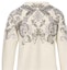 Purchase (Women) 'S Max Mara MaxMara Floral Knit Crewneck Pullover Long Sleeve Sweater Women White 3136613306-001