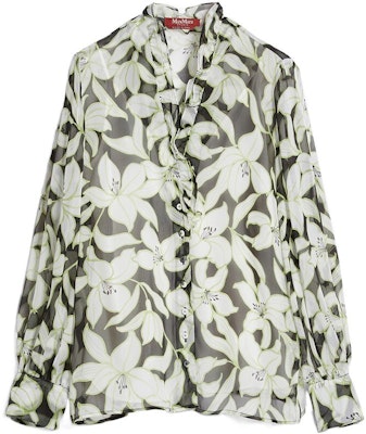 (Women) 'S Max Mara MaxMara Floral Print Long Sleeve Shirt Green 6261023706 Order (Women) 'S Max Mara MaxMara Floral Print Long Sleeve Shirt Green 6261023706