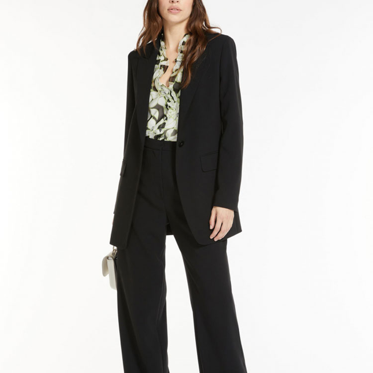 Lookbook (Women) 'S Max Mara MaxMara Floral Print Long Sleeve Shirt Green 6261023706