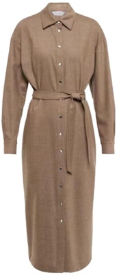 (Women) 'S Max Mara MaxMara FRONDA Solid Color Long Sleeve Belted Midi Dress 12260223600-009 Buy (Women) 'S Max Mara MaxMara FRONDA Solid Color Long Sleeve Belted Midi Dress 12260223600-009