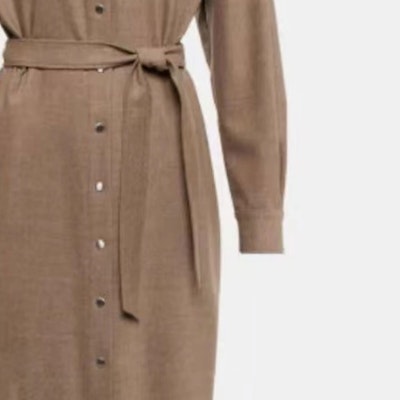 (Women) 'S Max Mara MaxMara FRONDA Solid Color Long Sleeve Belted Midi Dress 12260223600-009 Purchase (Women) 'S Max Mara MaxMara FRONDA Solid Color Long Sleeve Belted Midi Dress 12260223600-009