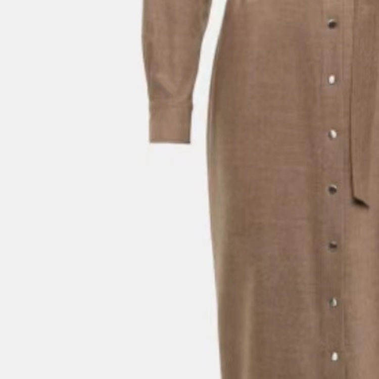 Details for (Women) 'S Max Mara MaxMara FRONDA  Solid Color Long Sleeve Belted Midi Dress 12260223600-009