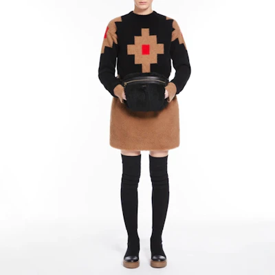 (W) ''Max Mara FW22 Sweater Hitam Mohair Wool Knit Jacquard''. 1366182606 Lookbook (W) ''Max Mara FW22 Sweater Hitam Mohair Wool Knit Jacquard''. 1366182606