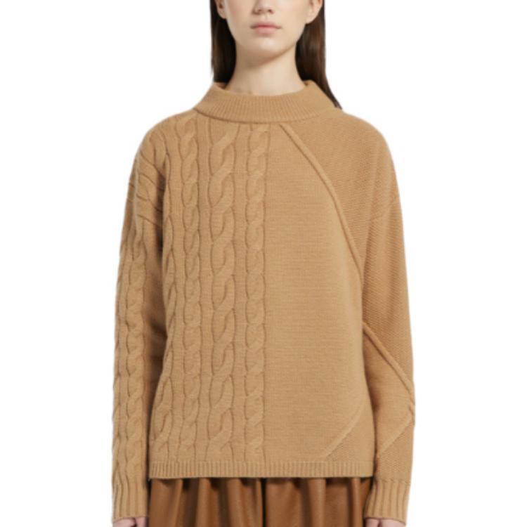 (Women) 'S Max Mara MaxMara FW22  Camel Wool Knit Sweater Pullover Jumper. 1366142306003-ACCORDO 圖 3