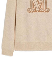 (W) 막스마라 FW22 로고 자카드 크루넥 스웨터 라이트 카멜. 13661029600002BIMBA Sizing (W) 막스마라 FW22 로고 자카드 크루넥 스웨터 라이트 카멜. 13661029600002BIMBA