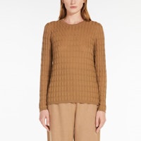 (W) ''S Max Mara MaxMara FW22 Sweater Rajut Wol Kabel Solid Beige 1366172306003-ECHO Lookbook (W) ''S Max Mara MaxMara FW22 Sweater Rajut Wol Kabel Solid Beige 1366172306003-ECHO
