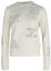 Buy (W) ''Suéter de punto blanco Max Mara FW22 con logo de strass y mangas largas. 13660429001