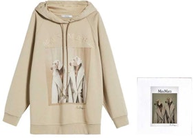 (W) ''マックスマーラ FW23 ブラウンパターンプリント刺繍ロゴ入りフーディー 2319260139600-SABBIA Details for (W) ''マックスマーラ FW23 ブラウンパターンプリント刺繍ロゴ入りフーディー 2319260139600-SABBIA