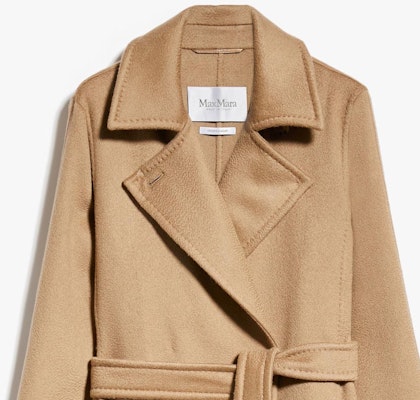 (W) S Max Mara FW23 Manuela 雙面羊毛大衣配腰帶駝色款 1016063906068-MANUELA1 Details for (W) S Max Mara FW23 Manuela 雙面羊毛大衣配腰帶駝色款 1016063906068-MANUELA1