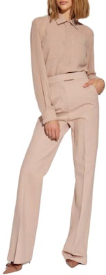 (W) ''Max Mara FW24 Baju Longgar Lengan Panjang Warna Pink Crew Neck untuk Wanita'' 1266014106-020 Lookbook (W) ''Max Mara FW24 Baju Longgar Lengan Panjang Warna Pink Crew Neck untuk Wanita'' 1266014106-020