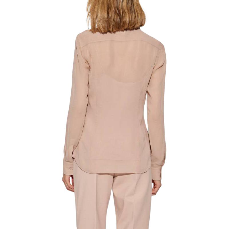 Purchase (W) ''Max Mara FW24 Baju Longgar Lengan Panjang Warna Pink Crew Neck untuk Wanita'' 1266014106-020