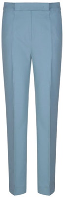 (Women) 'S Max Mara MaxMara Gemona Light Blue Wool Blend Casual Suit Pants. 1131132106003-GEMONA Order (Women) 'S Max Mara MaxMara Gemona Light Blue Wool Blend Casual Suit Pants. 1131132106003-GEMONA