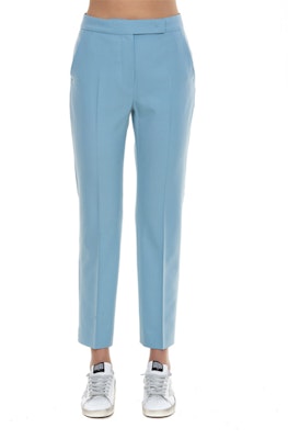 (Women) 'S Max Mara MaxMara Gemona Light Blue Wool Blend Casual Suit Pants. 1131132106003-GEMONA Shop (Women) 'S Max Mara MaxMara Gemona Light Blue Wool Blend Casual Suit Pants. 1131132106003-GEMONA