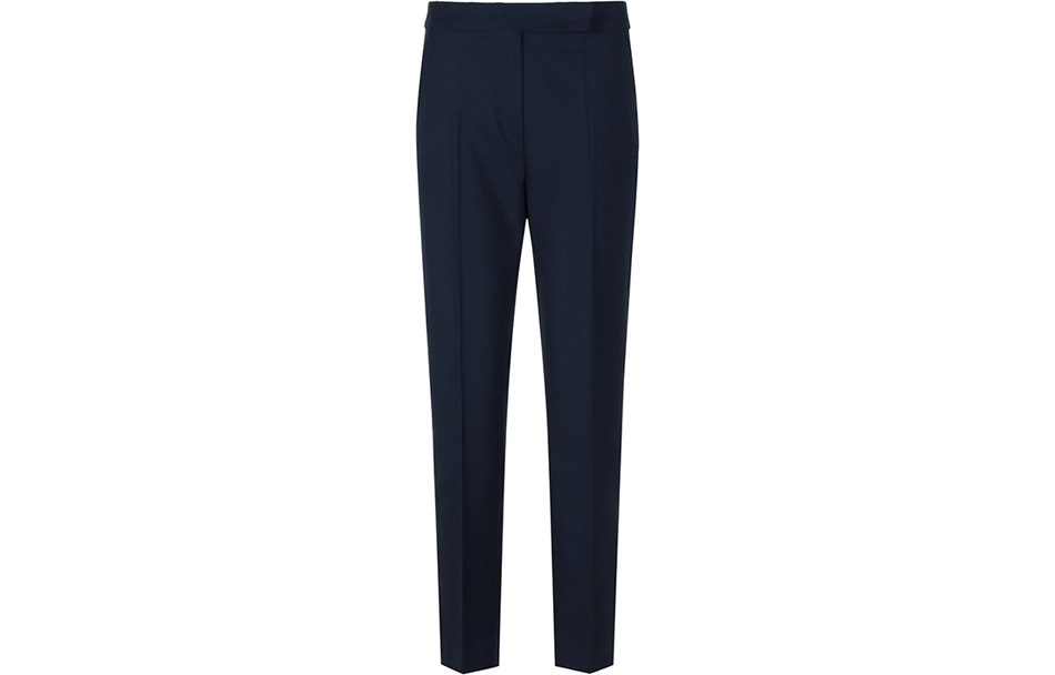 Order (W) Pantalones Casual ''S Max Mara Gemona de Mezcla de Lana en Azul Oscuro. 1131132106004-GEMONA