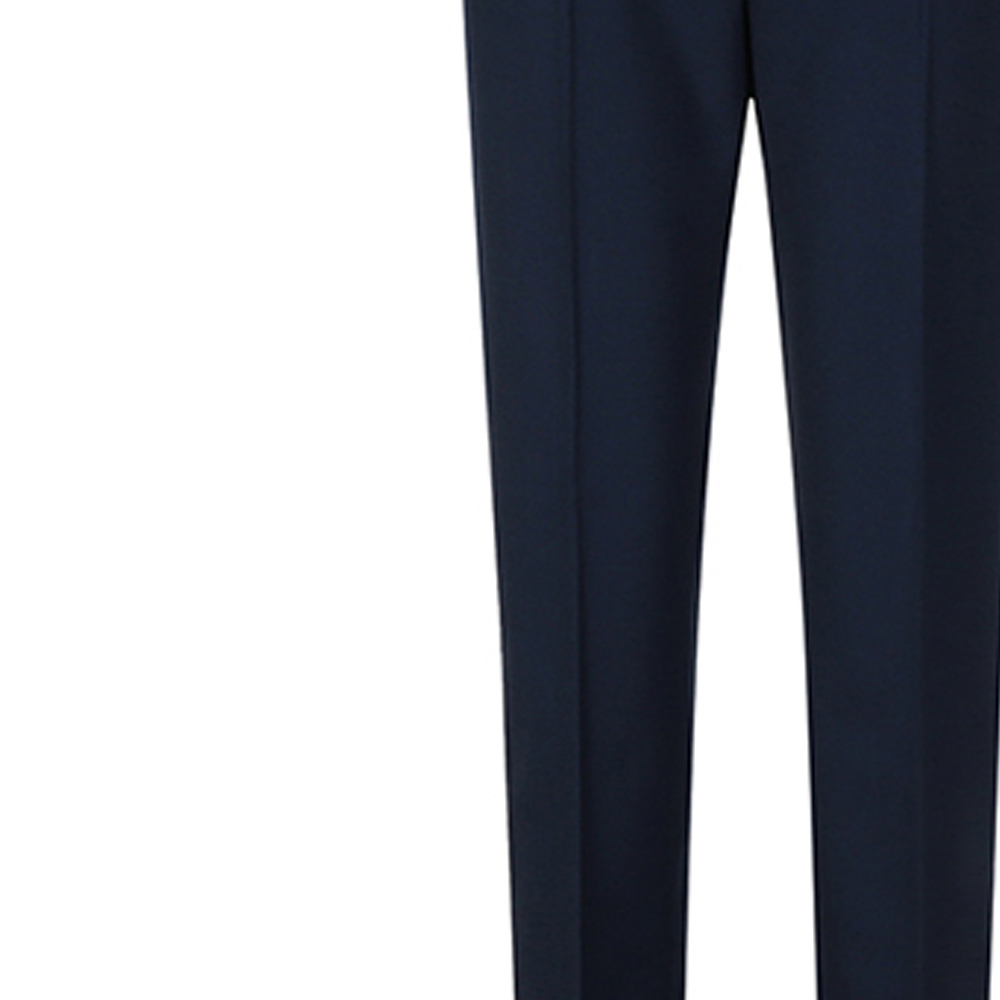 Purchase (W) Pantalones Casual ''S Max Mara Gemona de Mezcla de Lana en Azul Oscuro. 1131132106004-GEMONA