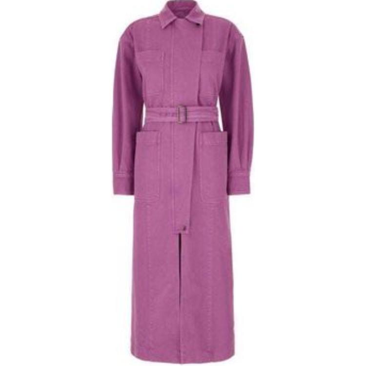 (Women) 'S Max Mara MaxMara Gemona Belted Collar Long Trench Coat Women’s Light Purple. 1121094306008-GEMONA 圖 2