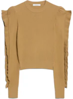 Order (W) Max Mara Genero 黃色長袖蕾絲邊針織毛衣 1366074106003-GENERO