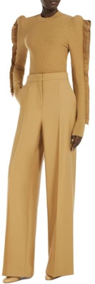 (Women) 'S Max Mara MaxMara Genero Yellow Long-Sleeve Lace-Trim Knit Sweater. 1366074106003-GENERO Lookbook (Women) 'S Max Mara MaxMara Genero Yellow Long-Sleeve Lace-Trim Knit Sweater. 1366074106003-GENERO