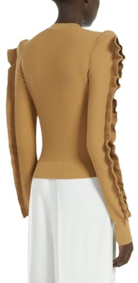(Women) 'S Max Mara MaxMara Genero Yellow Long-Sleeve Lace-Trim Knit Sweater. 1366074106003-GENERO Purchase (Women) 'S Max Mara MaxMara Genero Yellow Long-Sleeve Lace-Trim Knit Sweater. 1366074106003-GENERO
