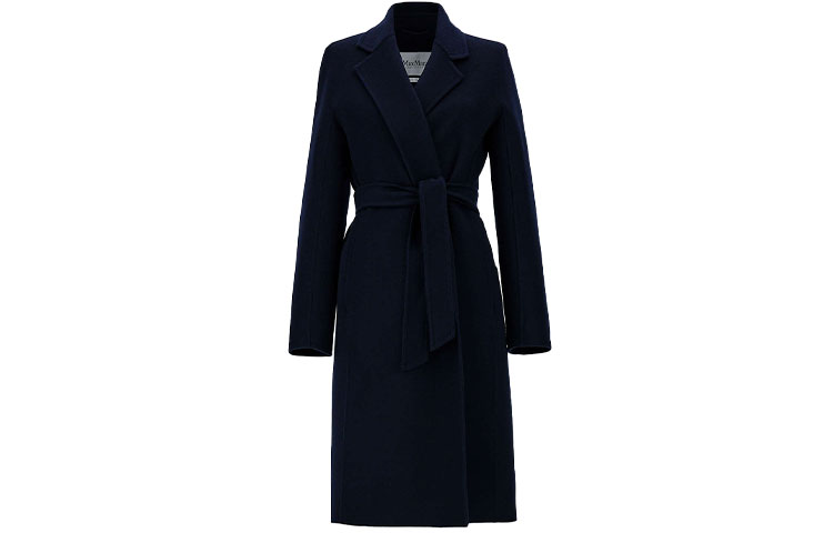 (Women) 'S Max Mara MaxMara GOLOSO Double-Sided Hand-Stitched Cashmere Coat Navy Blue 1011071106008-GOLOSO 圖 2