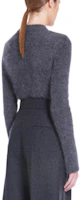 Shop (W) ''S Max Mara MaxMara 灰色羅紋刺繡針織毛衣 1366252606