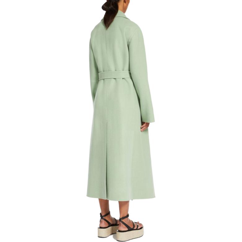 Shop (W) ''Kot Bulu Kasmir Hijau Max Mara Hans dengan Rekaan Lapel Lebar 1011153806004-HANS