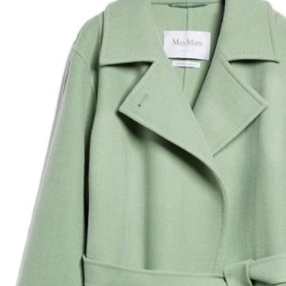 Details for (W) ''Kot Bulu Kasmir Hijau Max Mara Hans dengan Rekaan Lapel Lebar 1011153806004-HANS