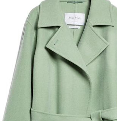 (W) ''Kot Bulu Kasmir Hijau Max Mara Hans dengan Rekaan Lapel Lebar 1011153806004-HANS Details for (W) ''Kot Bulu Kasmir Hijau Max Mara Hans dengan Rekaan Lapel Lebar 1011153806004-HANS