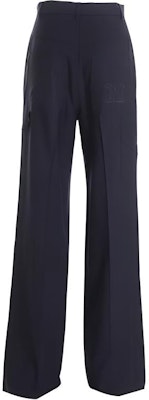 (W) Pantalones Casuales Azul de Pierna Ancha y Tiro Alto ''S Max Mara. 11361419600003-Opera Lookbook (W) Pantalones Casuales Azul de Pierna Ancha y Tiro Alto ''S Max Mara. 11361419600003-Opera