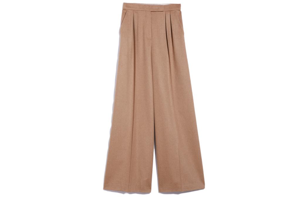 Order (W) Pantalones Beige de Pierna Ancha Cintura Alta Casual ''S Max Mara MaxMara 1136033306