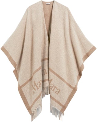 (W) 막스마라 힐다 로고 자카드 울 판초 베이지 미디움 길이 케이프. 4736054106001-HILDE Order (W) 막스마라 힐다 로고 자카드 울 판초 베이지 미디움 길이 케이프. 4736054106001-HILDE