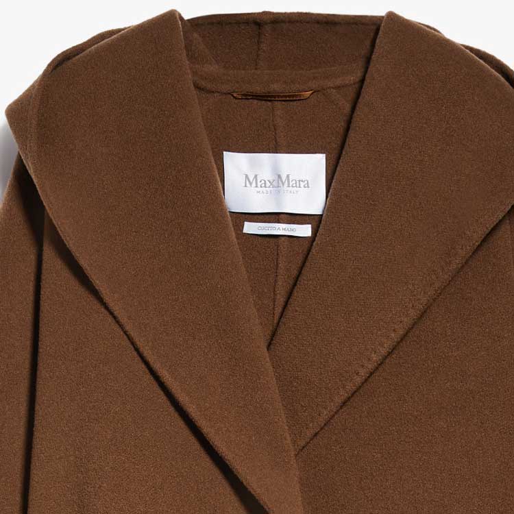 (Women) 'S Max Mara MaxMara Jabot Series Belted Hooded Mid-Length Coat Brown for Women 1016063306001-JABOT 圖 7