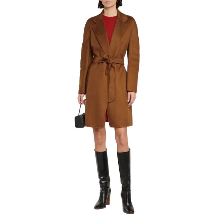 Lookbook (W) ''S Max Mara MaxMara 卡其焦糖色羊毛羊絨長袖大衣 10110621000003-KAKI